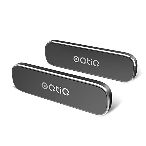 2 Pack] Magnetic Phone Holder Mount with 4 Metal Plates (Black)