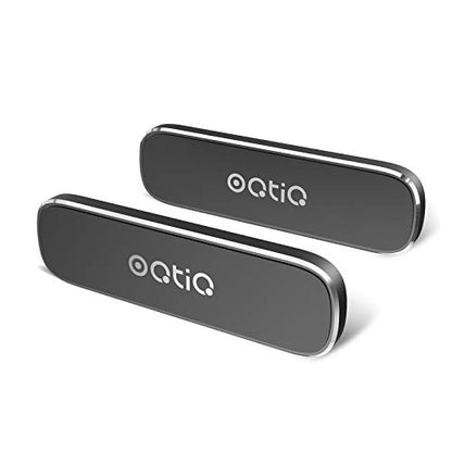 2 Pack] Magnetic Phone Holder Mount with 4 Metal Plates (Black)