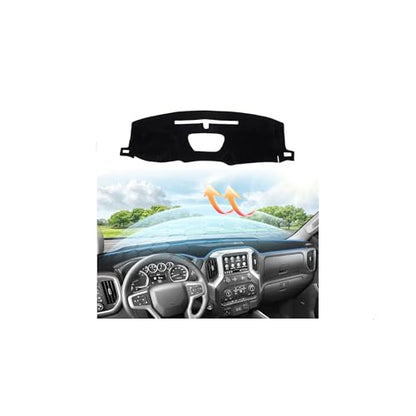 Dash Cover for 2019 (2)19-25 Silverado(Black))