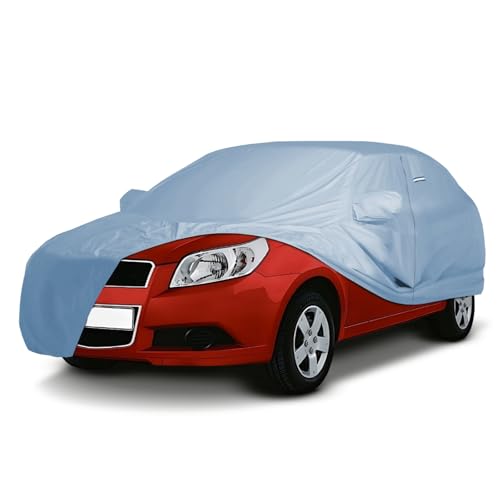 Car Cover Waterproof All Weather for 2004 (Sky Gray / 2. Aveo Sedan 2004-2022)