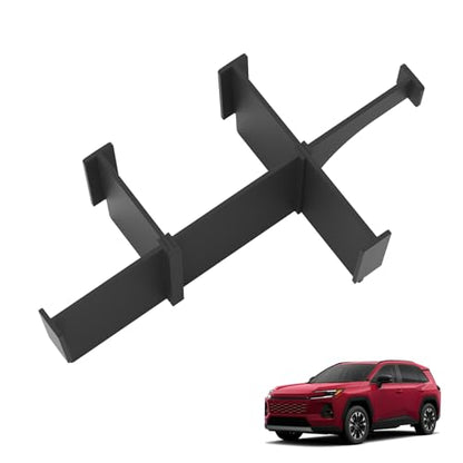 Center Console Dividers for Toyota RAV4 2026 ABS Interior Accessories Armrest Box Insert Storage Dividers Black (26RAV4 A-Divider)