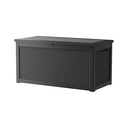 320 Gallon Resin Outdoor Storage Box (Black / 320 gallons)