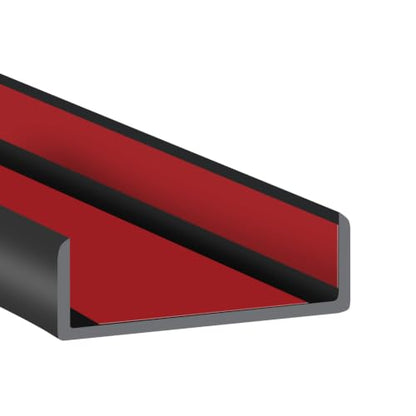 Rubber Edge Trim (Fit 1-3/4" - L20' / Black)