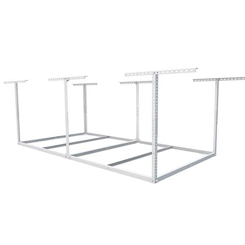 4x8 Overhead Garage Storage Rack (White)