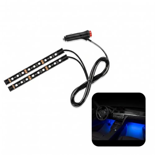 24‑LED USB Car Interior Ambient Light Strips (1 PC / Blue)