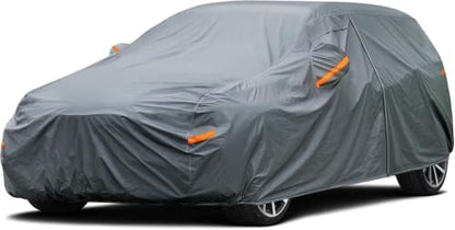 16 Layers Hatchback Car Cover Waterproof All Weather Heavy Duty (3 Hatchback Car Cover / 3 Fit Hatchback Length 176-188 inch)