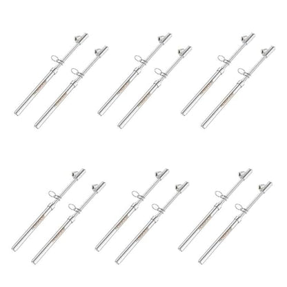 Dual Head Tire Pressure Gauge (Silver / 12pack)