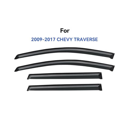 Window Visors Rain Guards for 2009 (2009-2017 Chevy Traverse)