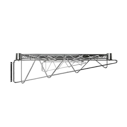 24" x 48" Chrome Wire Wall Mount Shelf (Chrome / 24" x 48")
