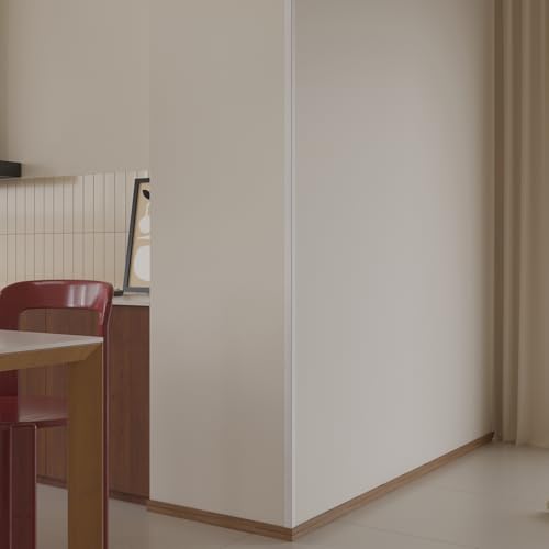 Wall Corner Protector 6PCS 45" Corner Molding Trim White Wood Grain Corner Trim Decorative Strips for Door and Window Frames Mirror Edges Ceramic Tiles (White)