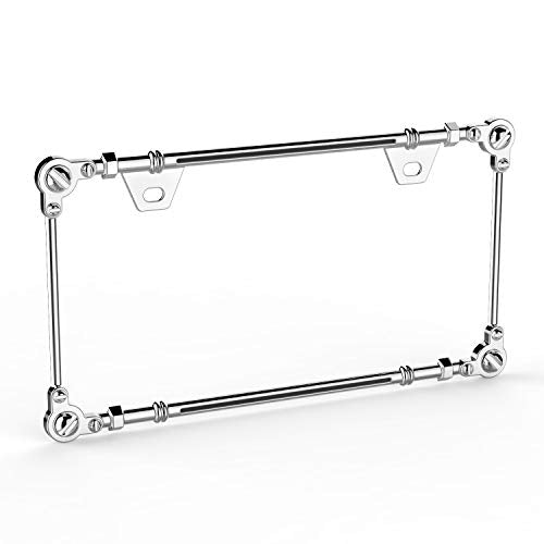 3D Chrome License Plate Frames (Screw Pattern)