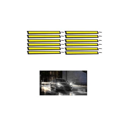 12PCS Car LED Interior Light Bar (White)
