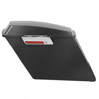 Motorcycle 5" Stretched Saddlebags Fit For Harley Touring 1993 (Matte Black / 5" Extended)