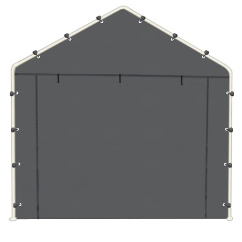 10x20 FT Front (Gray / 10'x20' Front/Back Panel (1-Panel) with Zippers)