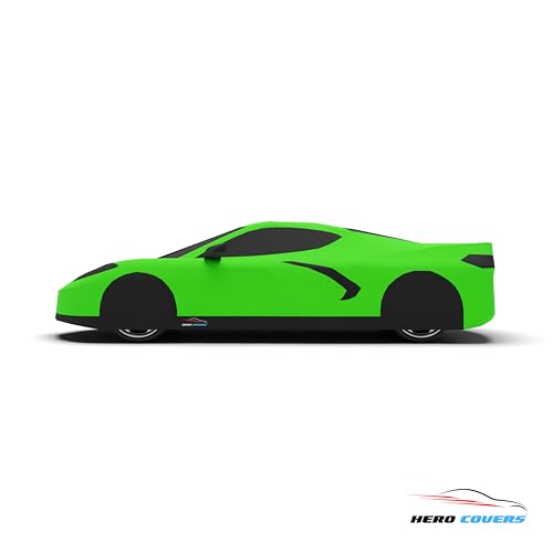Car Cover I Fit for Corvette C8 I Indoor and Outdoor I Protection from Sun (Green)