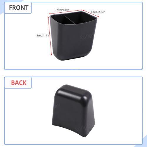 Car Cup Holder Rear Storage Box Compartment Insert for Ford Maverick 2022+ (Black-B)