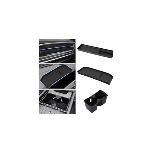 3PCS Center Console Organizer for 2024 2025 2026 Hyundai Santa Fe Accessories (2024-2026 Hyundai Santa Fe)