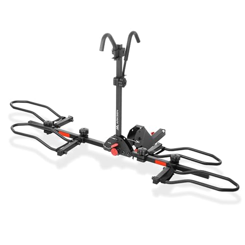 2 Bike Hitch Mount Bike Rack (Black)
