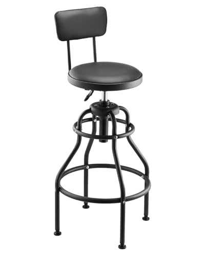 Shop Stool with Backrest (with Backrest-no Casters)