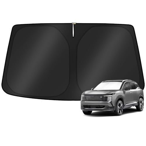Windshield Sun Shade for Nissan Kicks 2025 2026 Custom Fit Sunshade Accessories Foldable Sun Protector Block UV Rays Keep Car Cooler (FOR | Nissan Kicks 2025-present)
