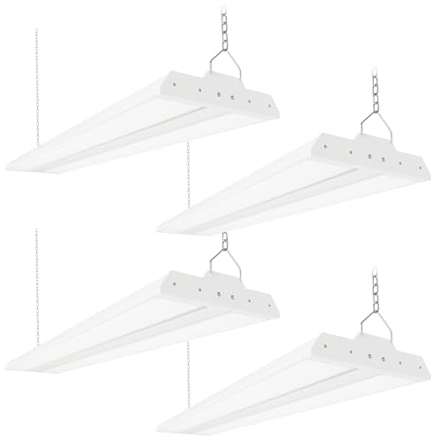 300/240/200W LED Linear High Bay Light 45000LM 5000K 120-277V, 4-Pack