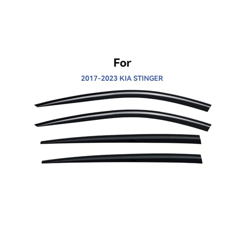 Window Visors Rain Guards for 2017 (2017-2023 Kia Stinger)