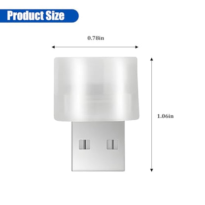 4 Pack USB LED Ambient Lights (Ice Blue)