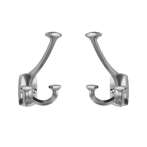 Large Wall Double (Brushed Satin Nickel / 1 Inch(23mm)Hole Center)