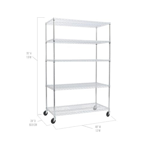 UltraDurable 5 (Steel / 5-Tier Shelving, 48" W x 24" D)