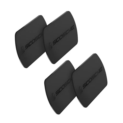 MPLT54T 4PKBP0 MagicMount Replacement Plate Kit for Magnetic Car Phone Mount Holder (Heavy Duty / 4 Plates / Black)