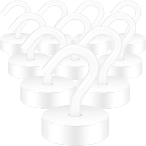 Magnetic Hooks Steel Tube Design for Cruise (White / 40lb Magnetic Hooks)