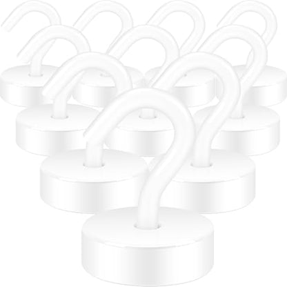 Magnetic Hooks Steel Tube Design for Cruise (White / 40lb Magnetic Hooks)