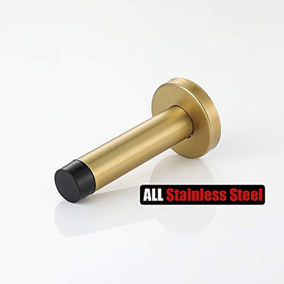 Door Stopper Gold (2 Pack / Gold & Black Tip)