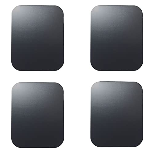 Replacement Metal Plates Set for Magnetic Car Phone Holder (Rectangular / 4 Pack)