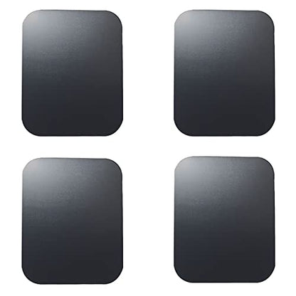 Replacement Metal Plates Set for Magnetic Car Phone Holder (Rectangular / 4 Pack)