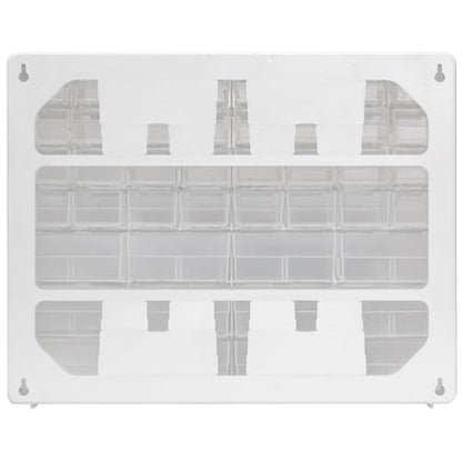 64 Drawer Plastic Storage Cabinet (White / 64 Drawer / 1 Pack)