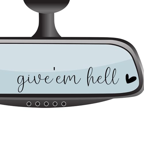 4 x Give Em Hell Rear View Mirror Sticker