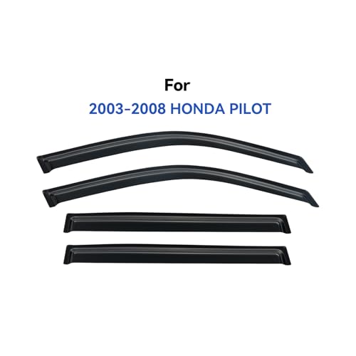 Window Visors Rain Guards for 2003 (2003-2008 Honda Pilot)
