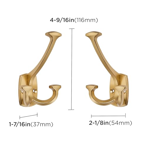 Large Wall Double (Brushed Gold / 1 Inch(23mm)Hole Center)