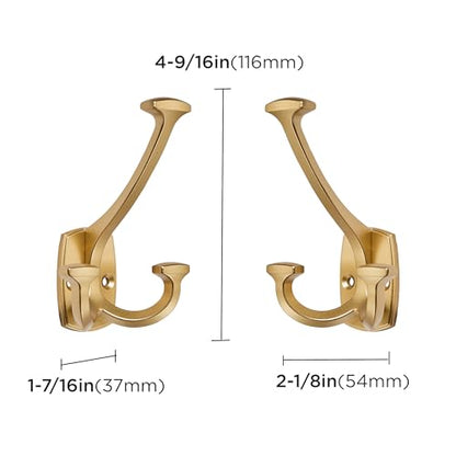 Large Wall Double (Brushed Gold / 1 Inch(23mm)Hole Center)