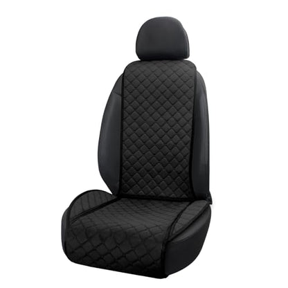 Comfortable Car Seat Covers Universal Front Seat Covers for Car Accessories (Black)