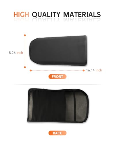for Chevrolet Blazer EV 2024 2025 2026 Center Console Cover Armrest Box Cover for Chevy Blazer EV (Blazer EV 2024-2026 Thin Black leather)