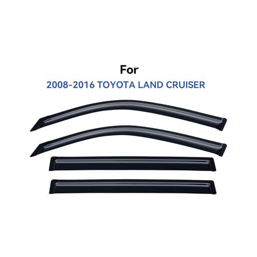 Window Visors Rain Guards for 2008 (2008-2016 Toyota Land Cruiser)