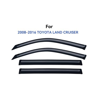 Window Visors Rain Guards for 2008 (2008-2016 Toyota Land Cruiser)
