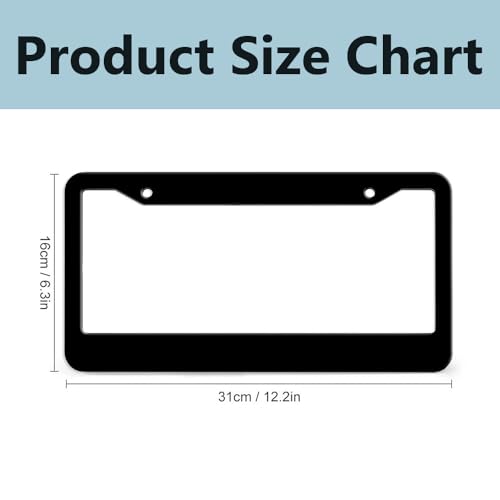 Personalized License Plate Frame (2Holes-6.3x12.2 Inch)