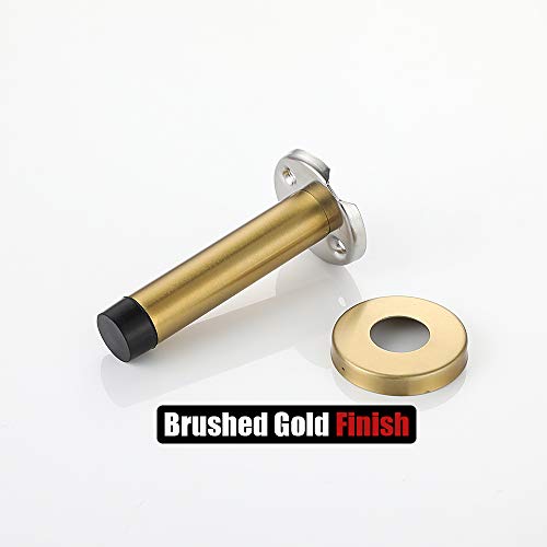 Door Stopper Gold (2 Pack / Gold & Black Tip)