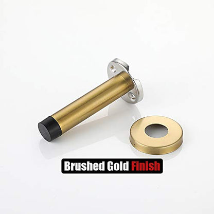 Door Stopper Gold (2 Pack / Gold & Black Tip)
