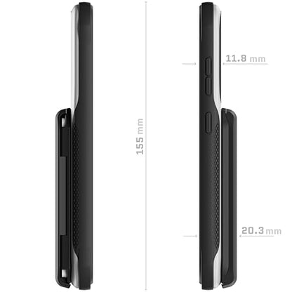 EXEC Wallet Galaxy S23 Case with Detachable Magnetic Credit Card Holder Supports Wireless Charging Premium Shockproof Protective Phone Cover Designed for 2023 Samsung Galaxy S23 (Galaxy S23 / Gray)