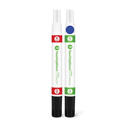 8X2 Blue Eclipse Metallic Compatible with Toyota Exact Match Touch Up Paint Combo (Combo - Essential Kit / Blue Eclipse Metallic)