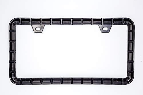 3D Brilliance Black License Plate Frames (Chain Patterned With Brilliance Black)